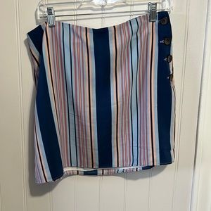 Striped mini skirt